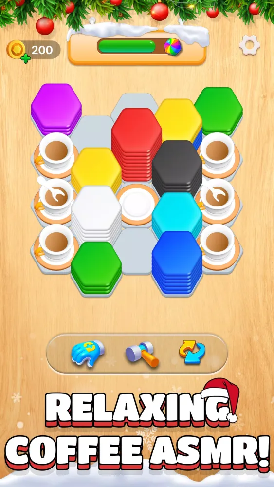 Christmas Hexa: 3D Merge Game Screenshots