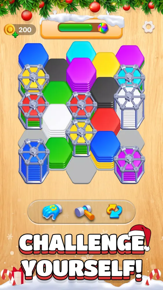 Christmas Hexa: 3D Merge Game Screenshots