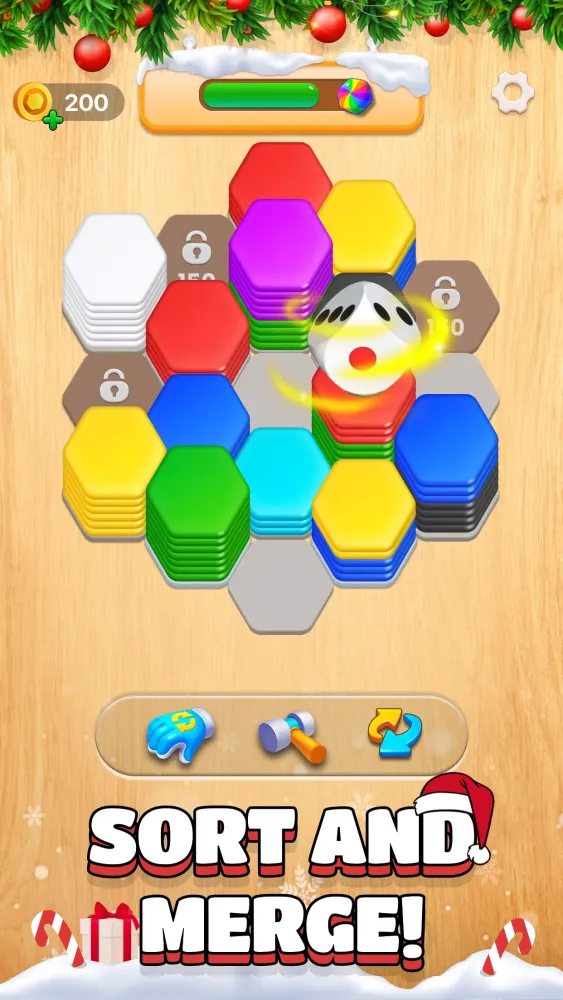 Christmas Hexa: 3D Merge Game Screenshots