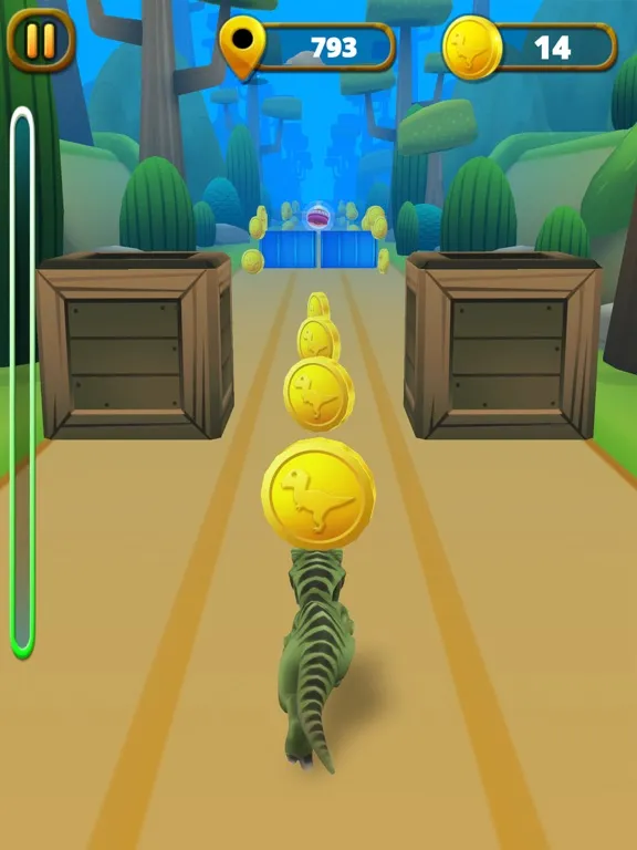 Dinosaur Run 3D Runner Game iPad 應用截圖