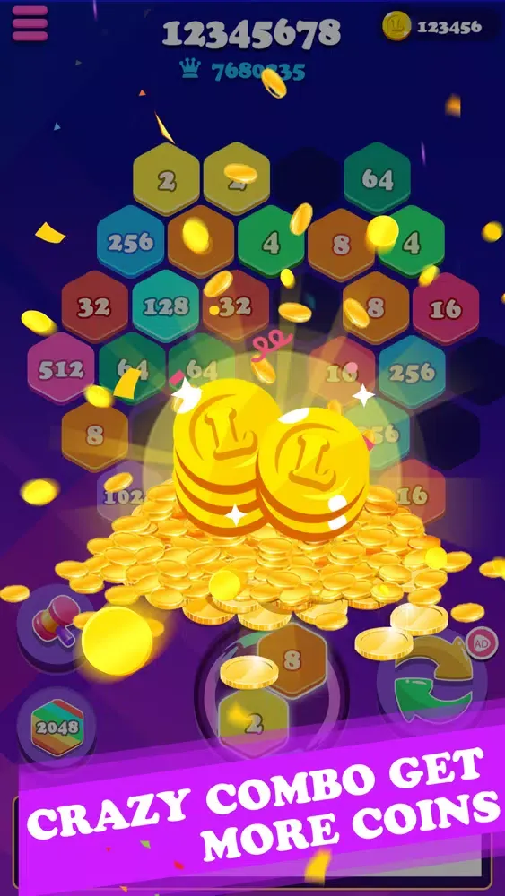 صور 2048 Hexagon Block