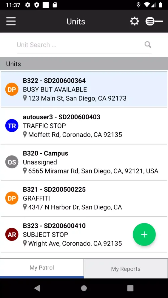 Capturas de pantalla de OnCall Mobile