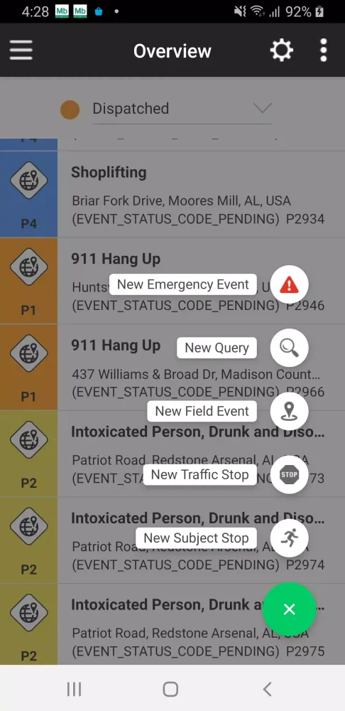 Capturas de pantalla de OnCall Mobile