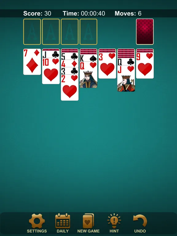 Solitaire Classic Fun Klondike iPad  स्क्रीनशॉट
