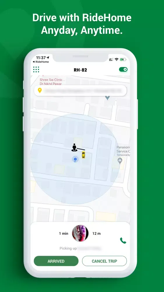 Captures d'écran de eRideHome Driver
