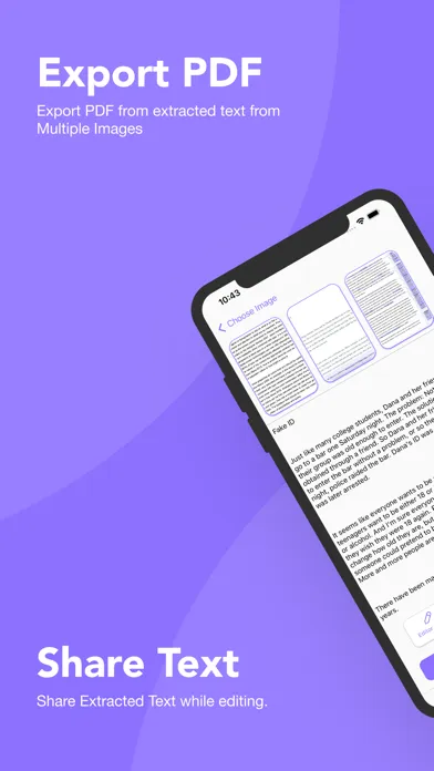 Capturas de tela do OCR Scanner & PDF Converter