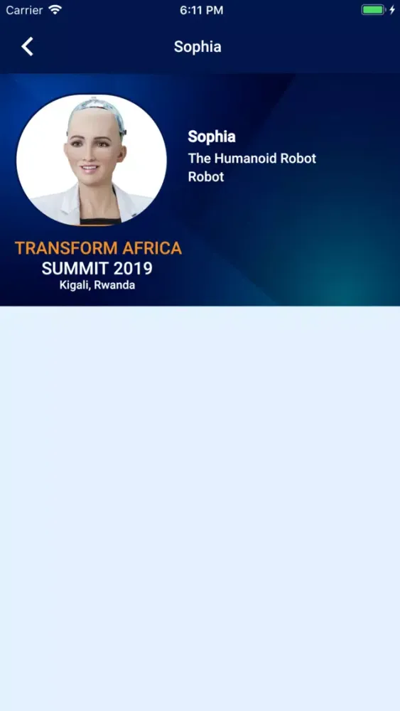 Tangkapan skrin Transform Africa Summit App