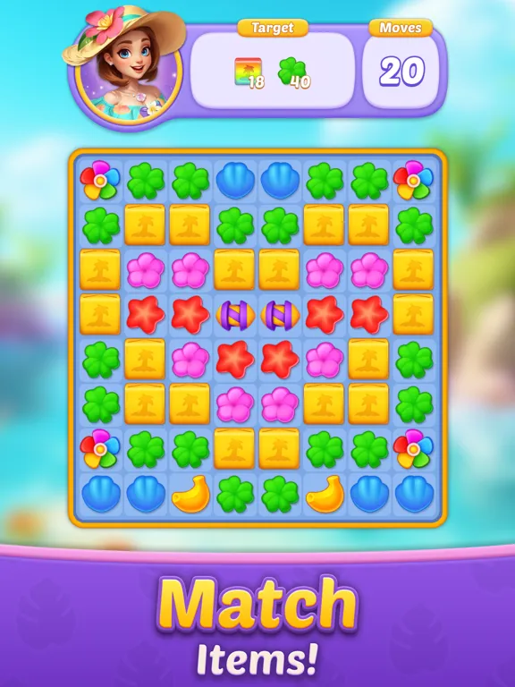Tropic Match: Adventure Story! iPad  স্ক্রিনশট