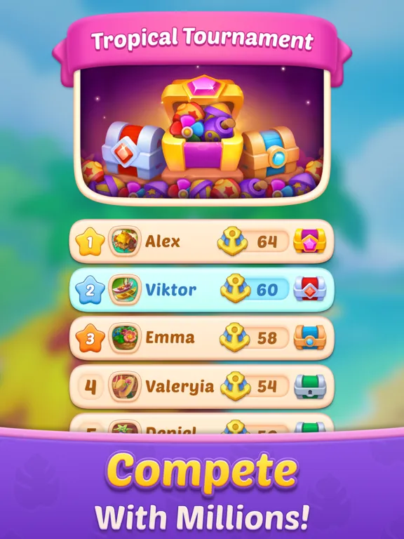 Tropic Match: Adventure Story! iPad  স্ক্রিনশট