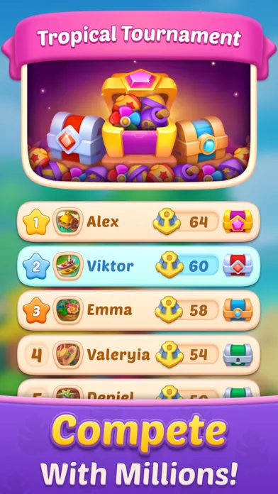 Tropic Match: Adventure Story! স্ক্রিনশট