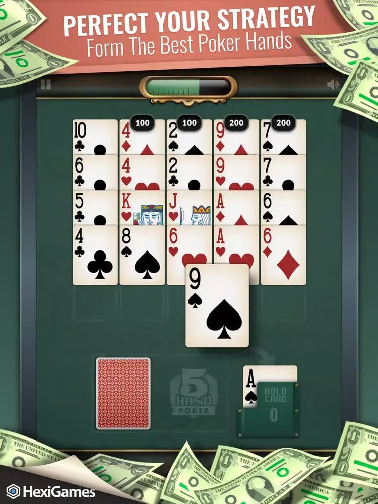 5-Hand Poker: Real Money Game iPad 應用截圖