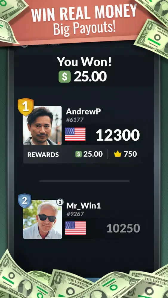 5-Hand Poker: Real Money Game應用截圖