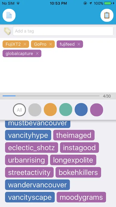 Captures d'écran de Tagger