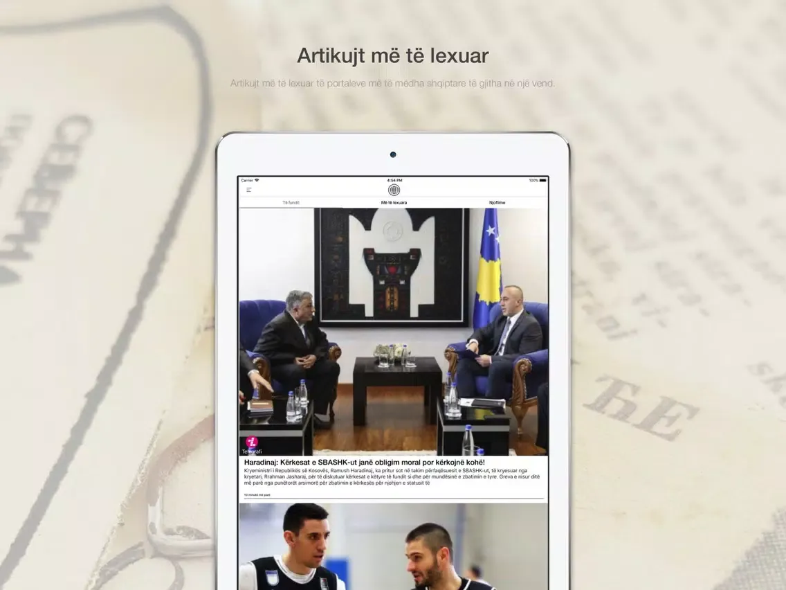 Captures d'écran de Lajme Mix iPad 