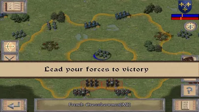 Capturas de tela do 100 Years' War