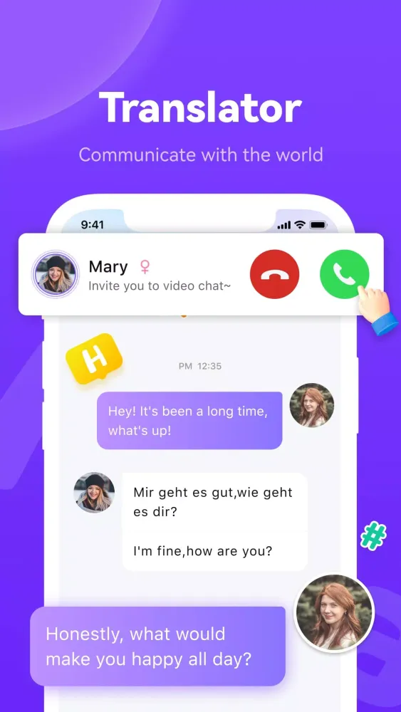 Heya - Video chat.Live.Friends应用截图
