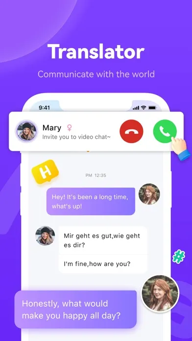 Heya - Video chat.Live.Friends应用截图