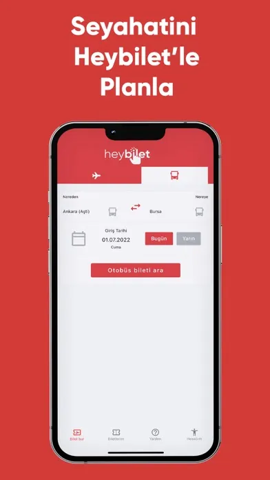 Capturas de tela do Heybilet—Turkey Flight Tickets