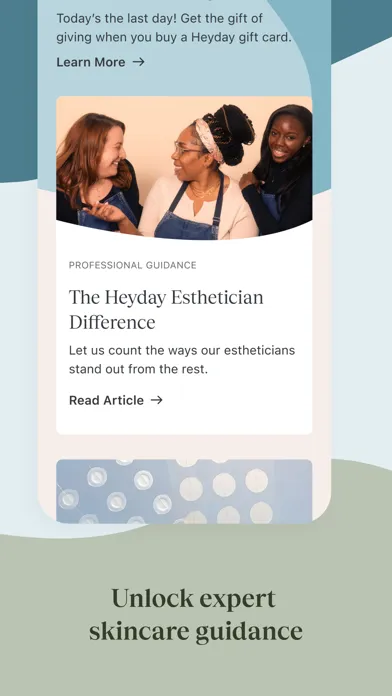 Heyday Skincare Screenshots
