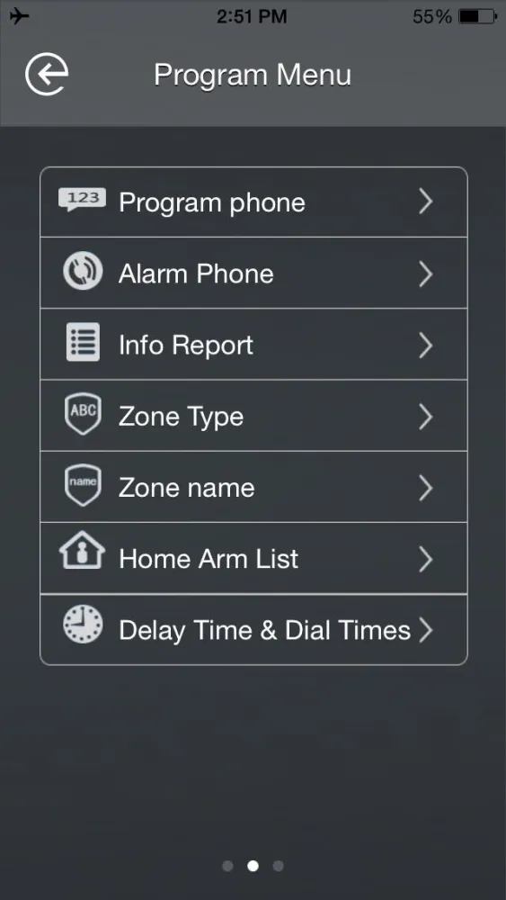 Ảnh chụp màn hình của H3 Alarm