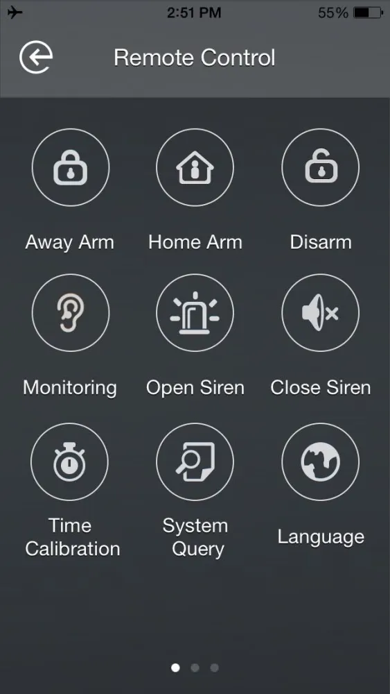 Ảnh chụp màn hình của H3 Alarm