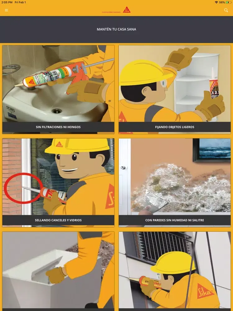 Sika App iPad  스크린샷
