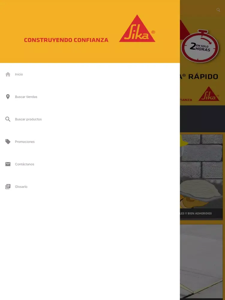 Sika App iPad  스크린샷