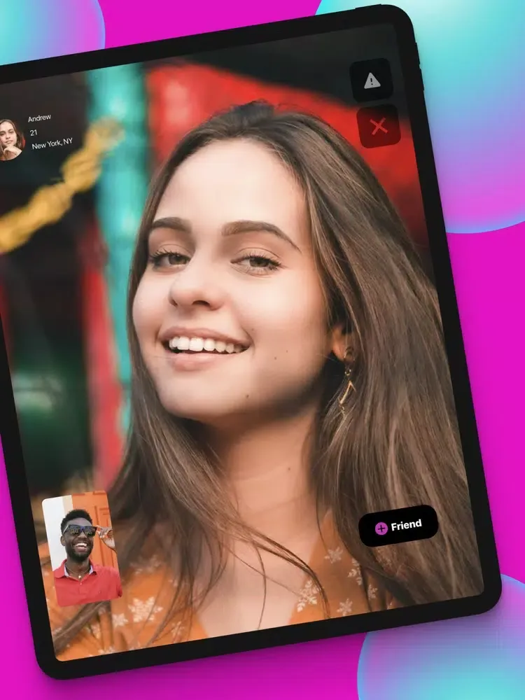 Tangkapan layar Hey - Live Video Chat iPad 