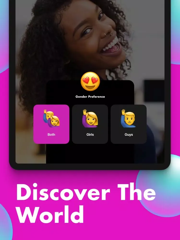 Tangkapan layar Hey - Live Video Chat iPad 