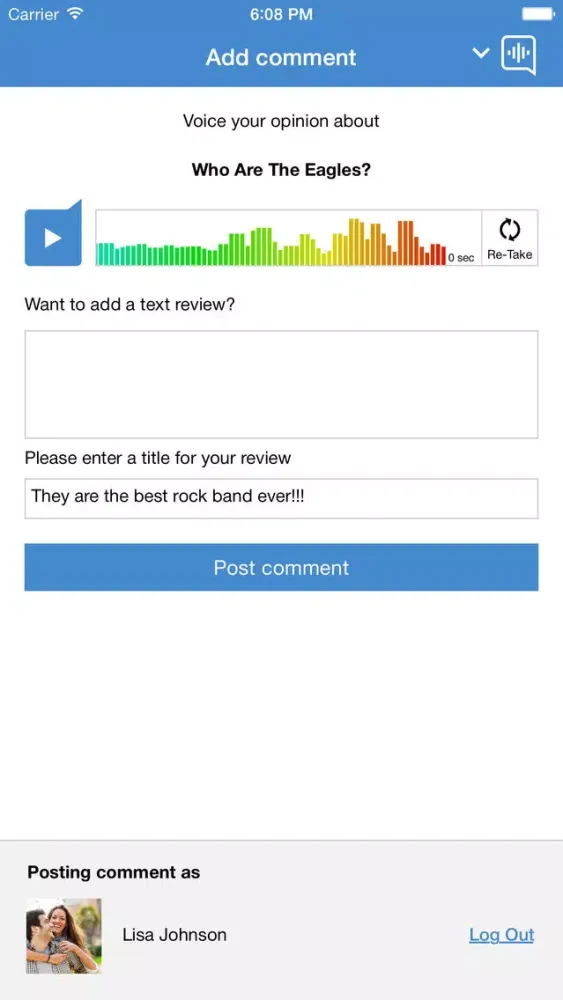 Zrzuty ekranu Heyoya - Voice Comments
