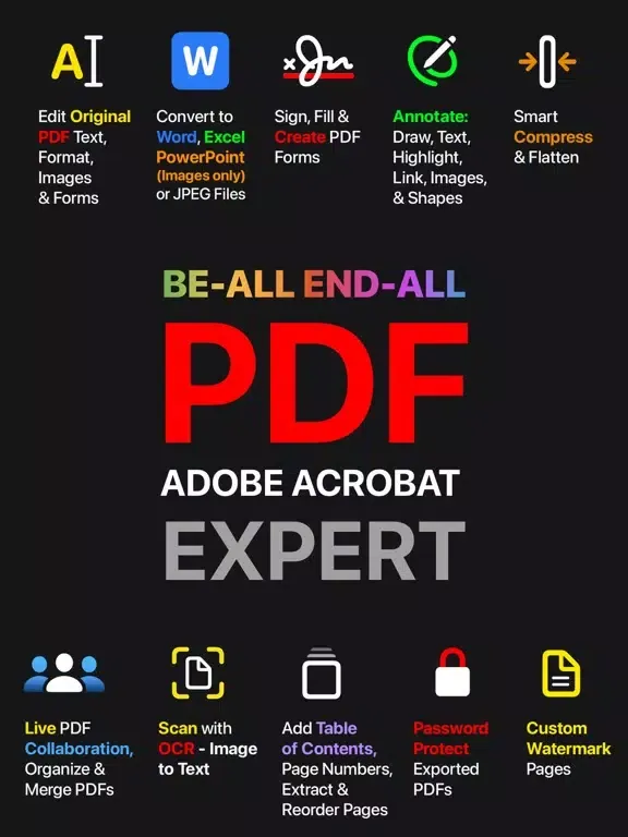 PDF Office, Edit Adobe Acrobat iPad 應用截圖