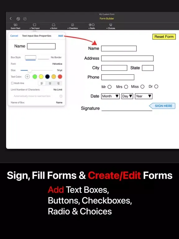 PDF Office, Edit Adobe Acrobat iPad 應用截圖