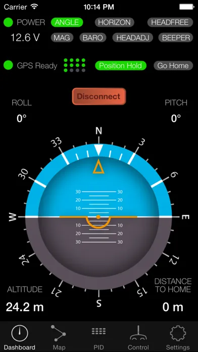 MultiWii GUI سکرین شاٹس