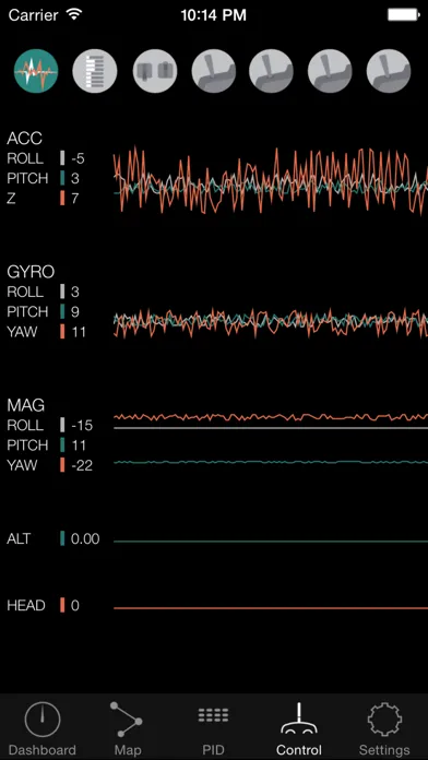 MultiWii GUI سکرین شاٹس