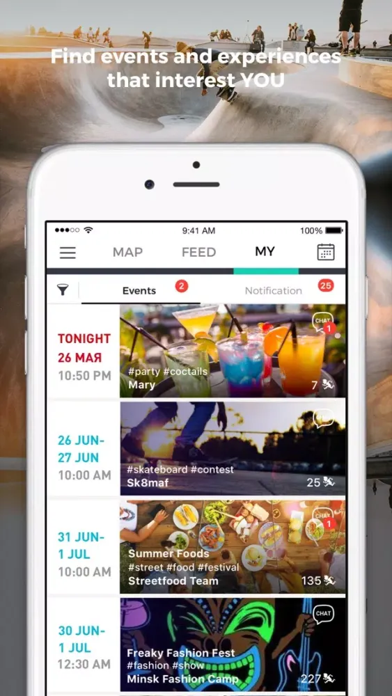 Capturas de pantalla de HeyYa! best events nearby