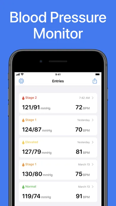 Скриншоты Blood Pressure App Monitor