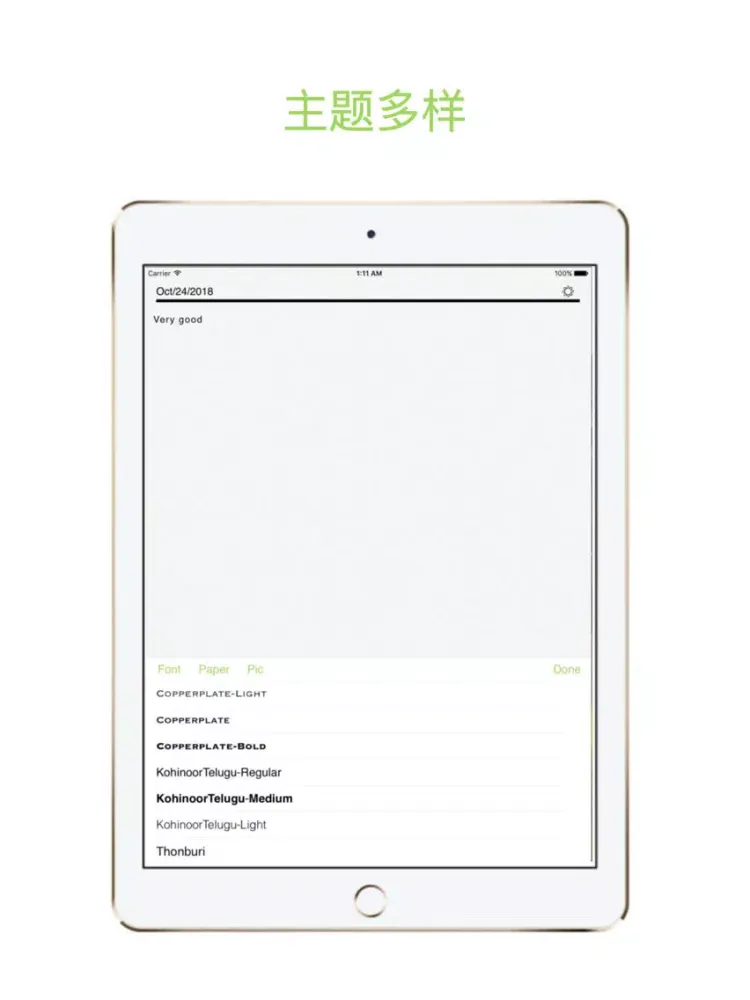 一本日记-别具一格的日记写作app iPad 应用截图