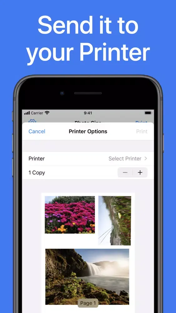 iPrint Smart Photo to Size App سکرین شاٹس
