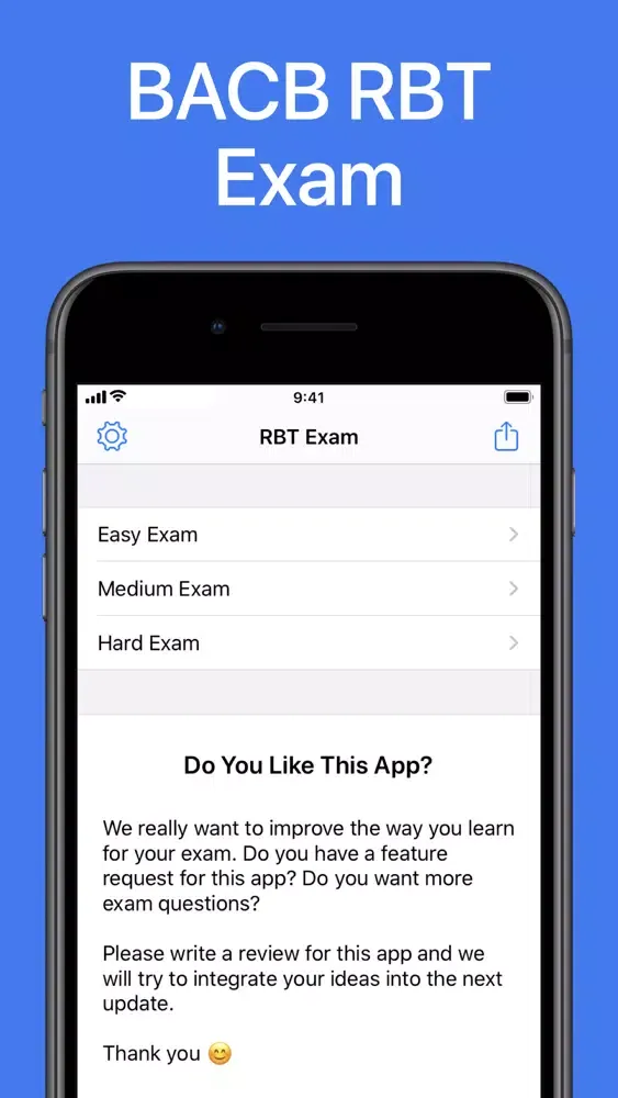 RBT Exam Practice Questions Ekran Görüntüleri