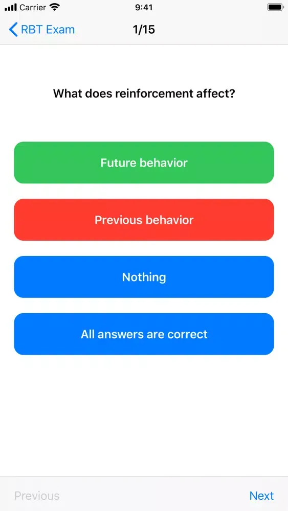 RBT Exam Practice Questions Ekran Görüntüleri