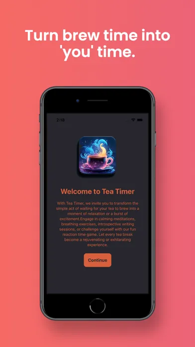 Tea Timer - Caffeine Countdown স্ক্রিনশট