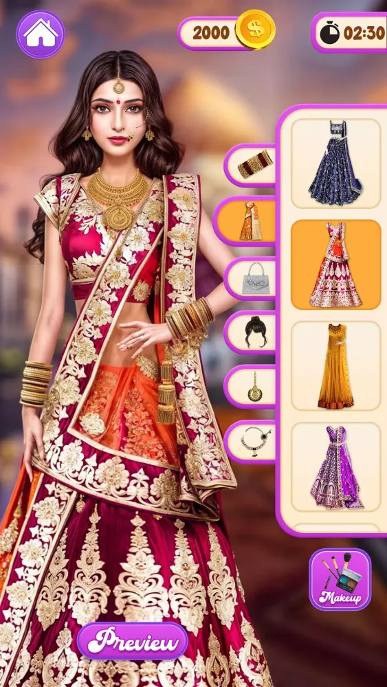 Girls Indian Wedding Dressup Screenshots