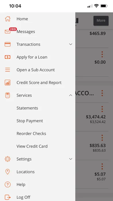 HFS Federal Credit Union Screenshots