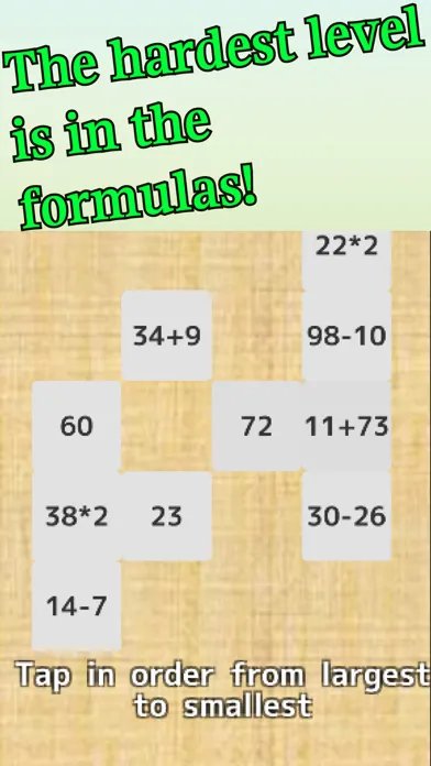 Screenshot di OrderNumberTap -BrainTraining-
