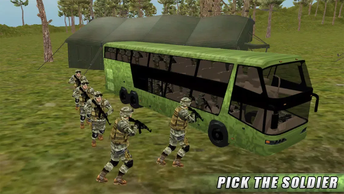Capturas de tela do Military Transporter Bus Sim