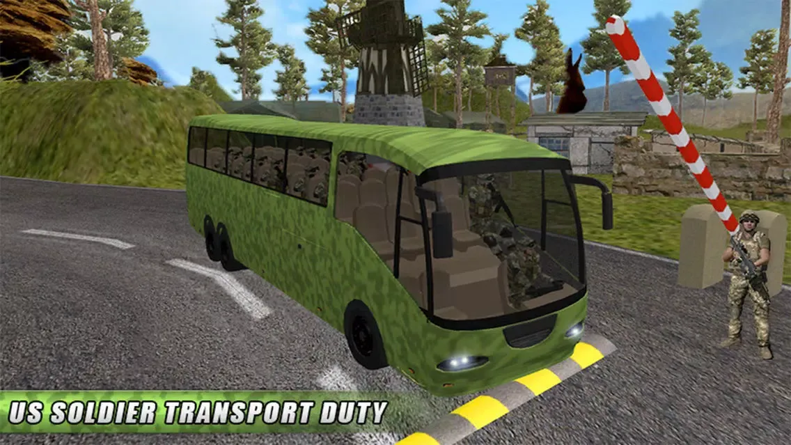 Capturas de tela do Military Transporter Bus Sim