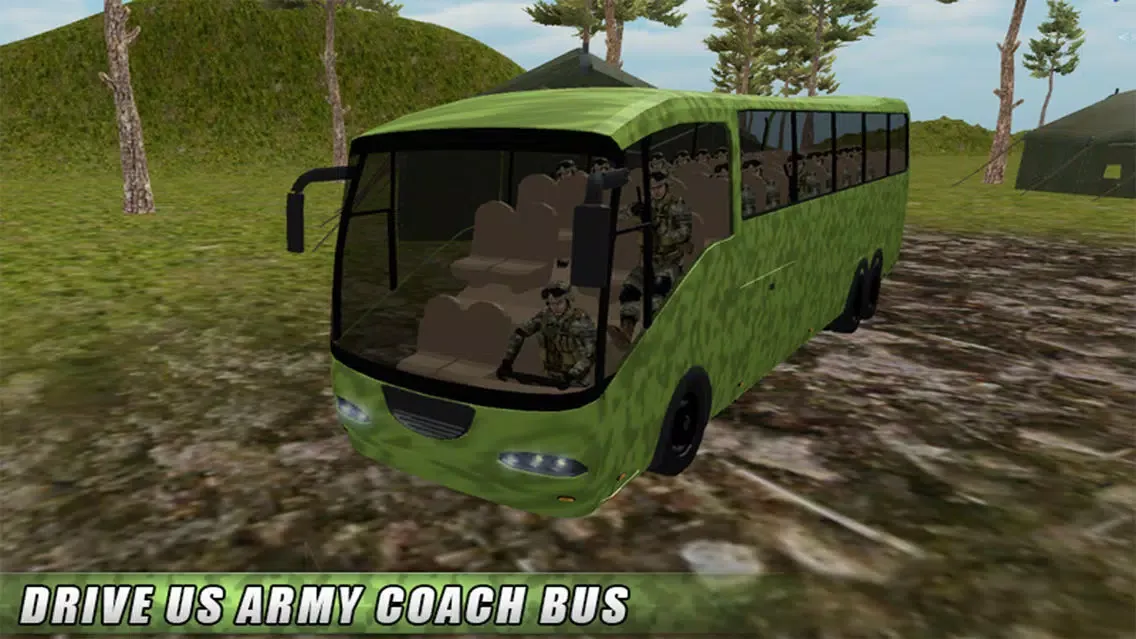 Capturas de tela do Military Transporter Bus Sim