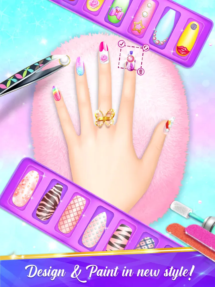 Nail Art Game Nail Salon Games स्क्रीनशॉट