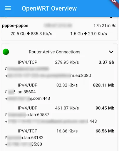OpenWrt Manager Screenshots