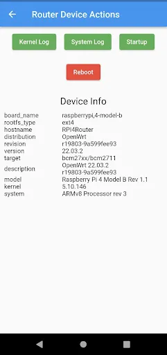 OpenWrt Manager Screenshots